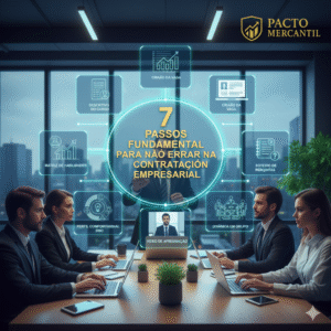 7 Passos Fundamentais para Não Errar na Contratação Empresarial – Pacto Mercantil A contratação estratégica é um dos pilares mais importantes para o sucesso e a sustentabilidade do seu negócio. No Grupo Pacto Mercantil, sabemos que uma contratação bem estruturada impacta diretamente na eficiência, cultura e resultados da empresa. Pensando nisso, reunimos os 7 passos essenciais para garantir que você faça a escolha certa e construa equipes de alto desempenho.